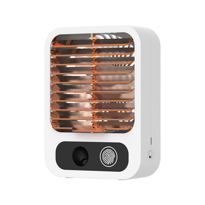 Mini ventilateur humidificateur 2 en 1 MalinShop - coloris blanc et vert