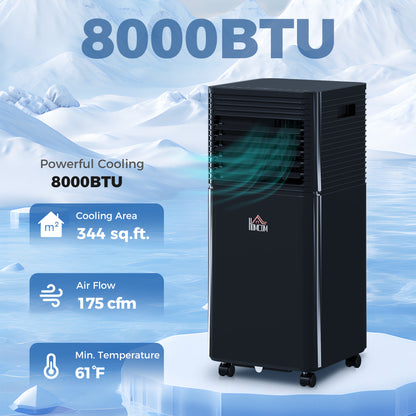 Climatiseur portable 8000 BTU MalinShop - vue principale noir
