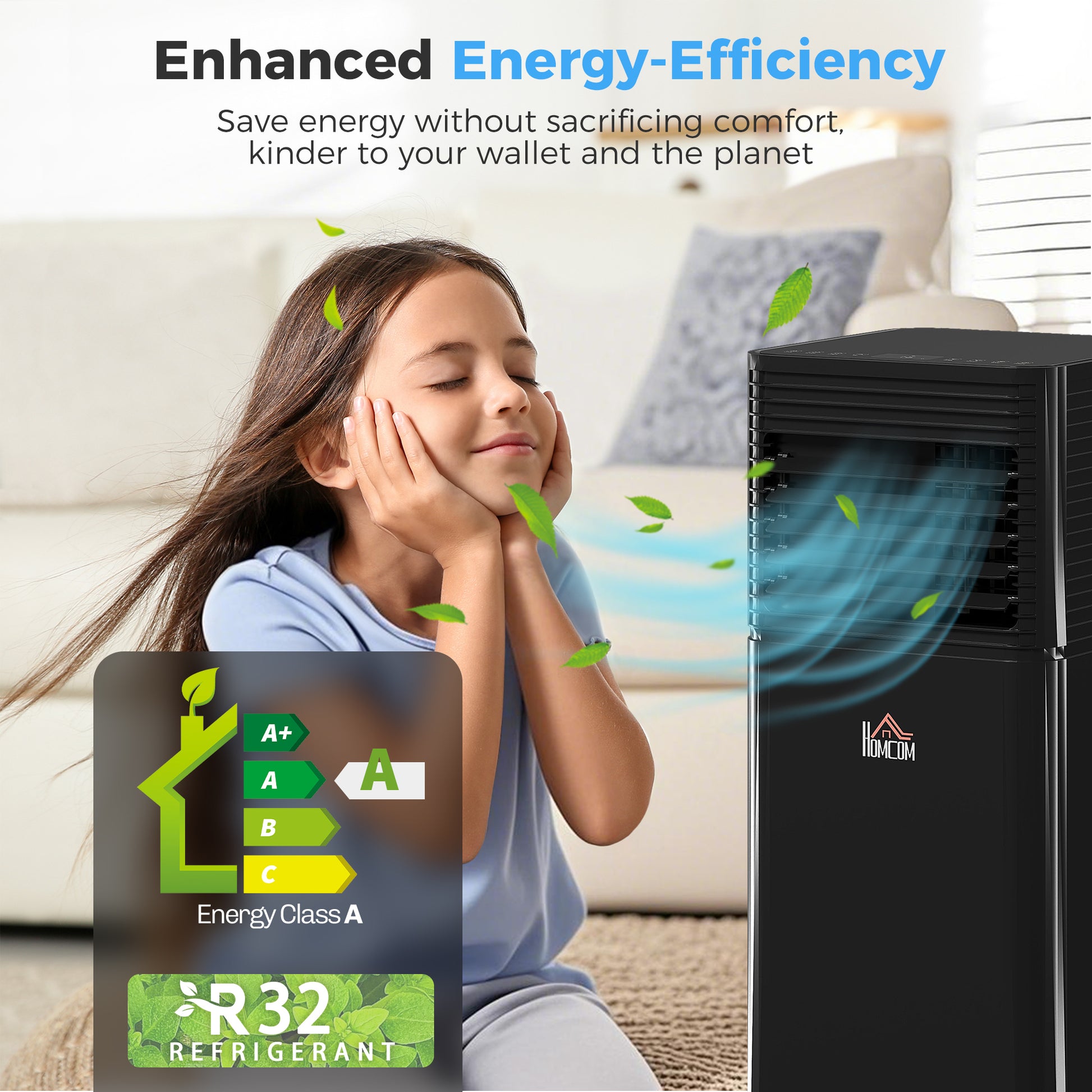 Climatiseur portable 8000 BTU MalinShop - dimensions et spécifications