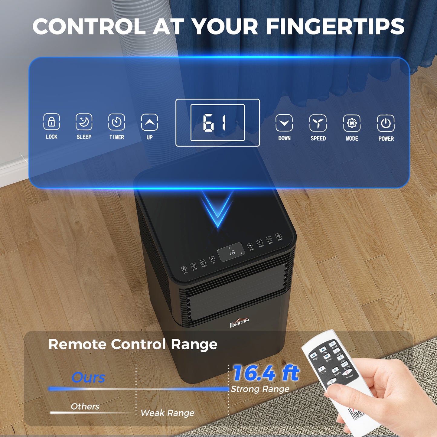 Climatiseur portable 8000 BTU MalinShop - installation en pièce