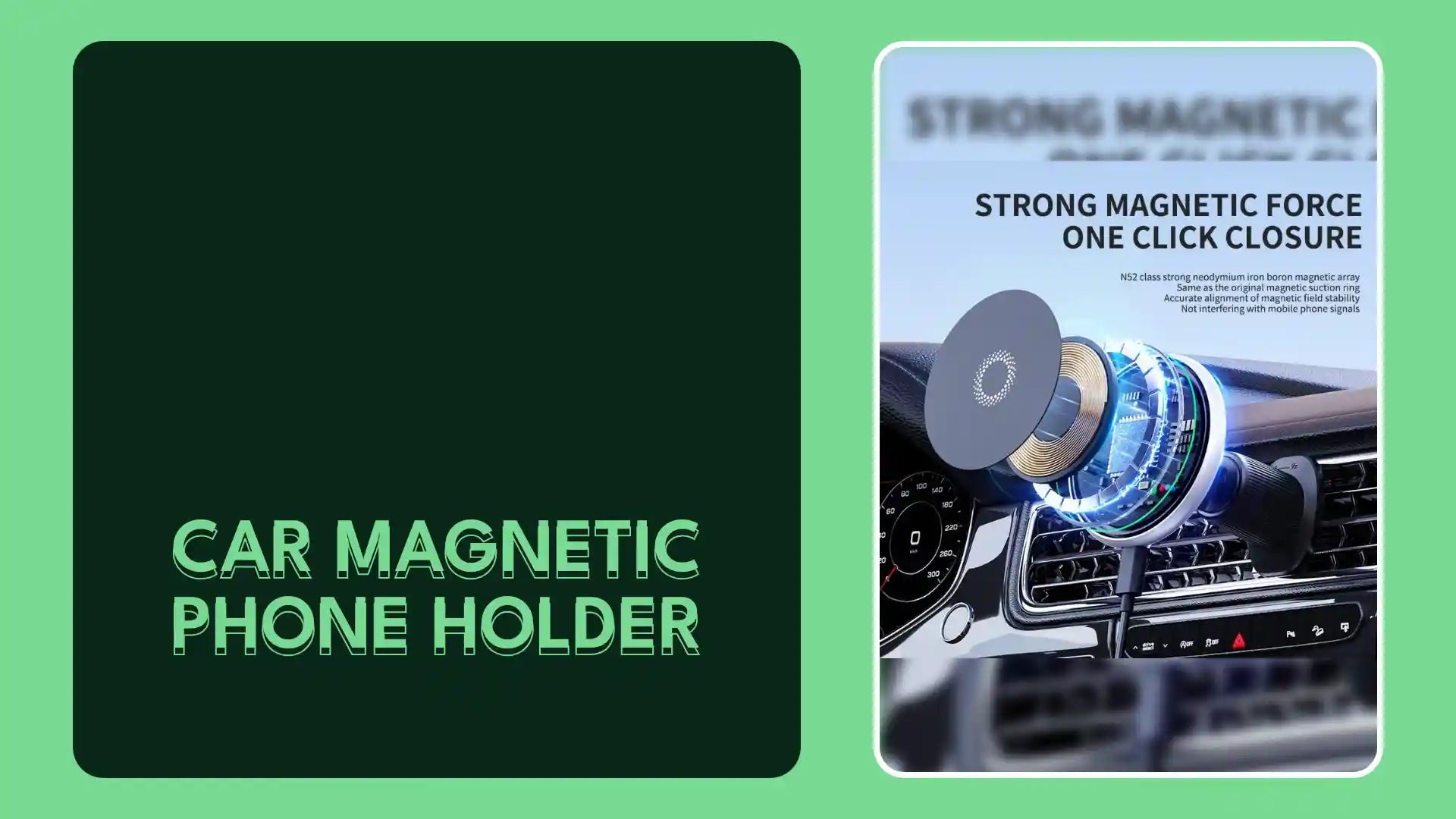 Car Magnetic Phone Holder by@Outfy